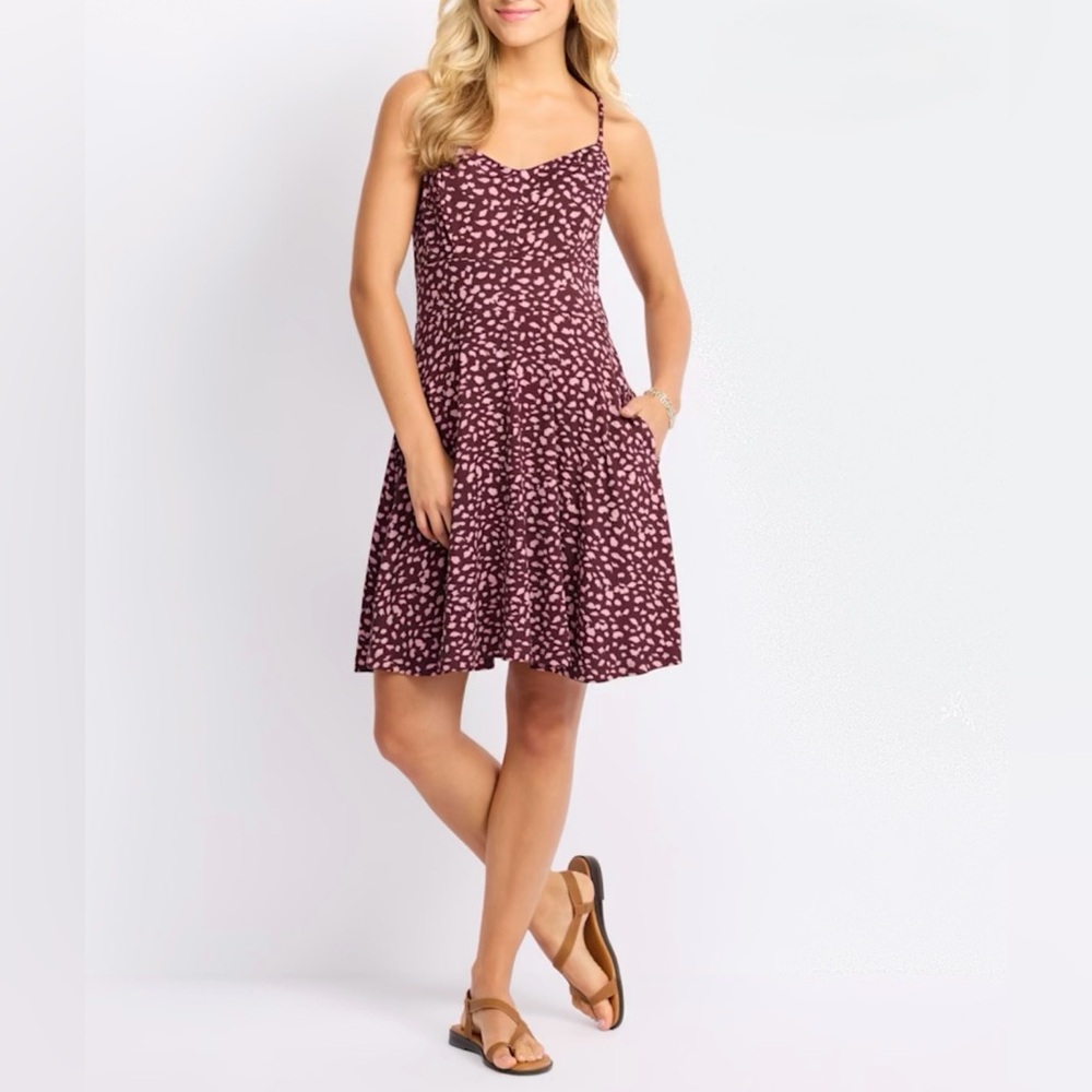 Nine Britton Charming Pink Patterned Dress